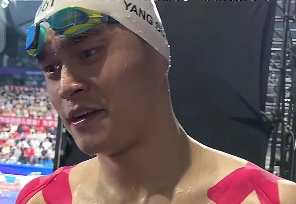 孙杨在巴黎的比赛中落败